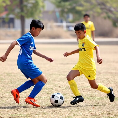 Boys Soccer Duel
