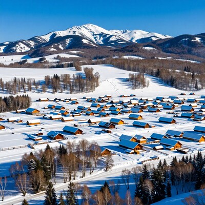 Snowy Mountain Village