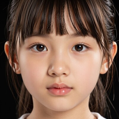 Young East Asian Girl Portrait