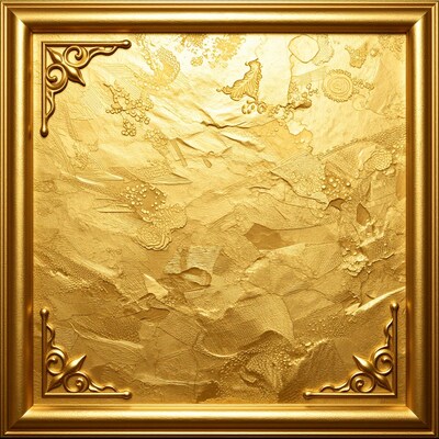 Golden Embossed Frame Art
