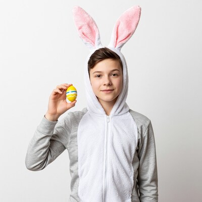 Boy in Easter Bunny Costume