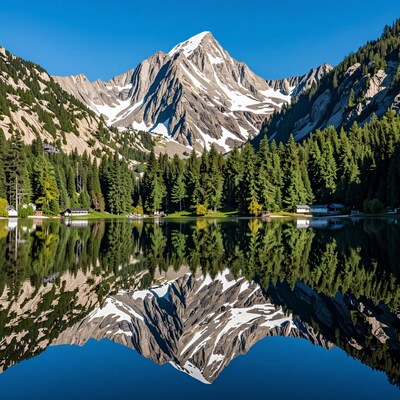 Mountain Lake Reflection
