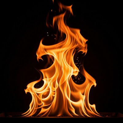 Fierce Orange Flames