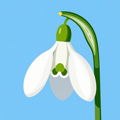 Snowdrop Flower Illustration