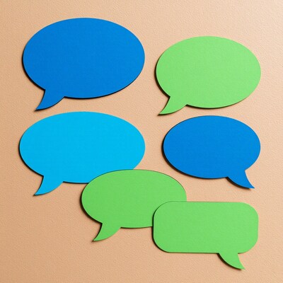 Colorful speech bubbles