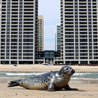Seal on Urban Beach