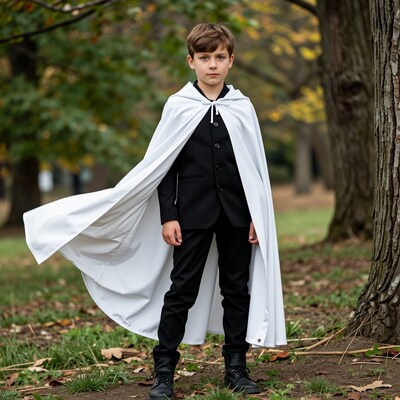 Boy in White Cape