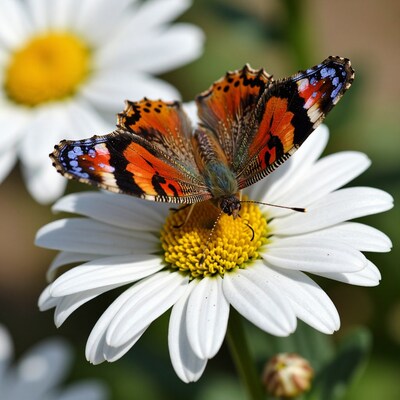 Butterfly on Daisy