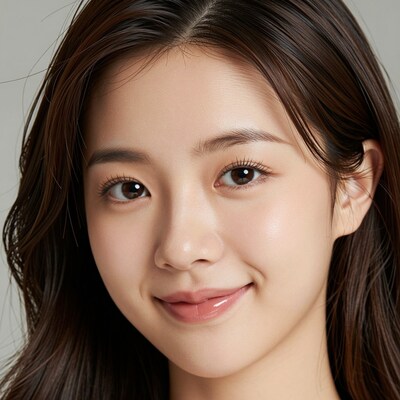 Young Asian Woman Smiling Closeup