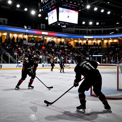 Ice Hockey Players in Action