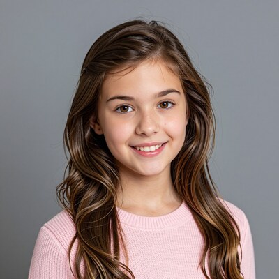 Smiling young girl portrait
