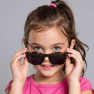 Girl wearing sunglasses