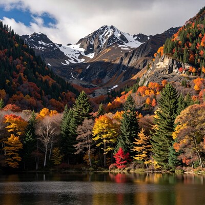 Autumn Mountain Lake