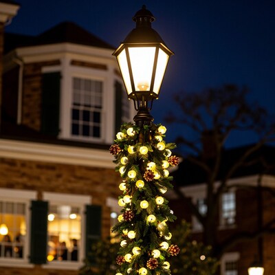 Christmas lamppost decoration