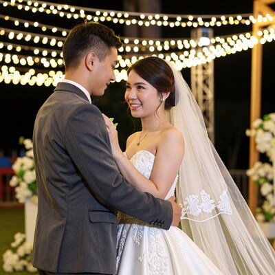 Asian Bride and Groom Wedding