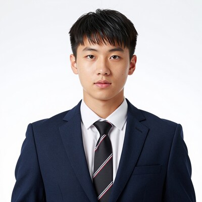 Young Asian Man in Suit