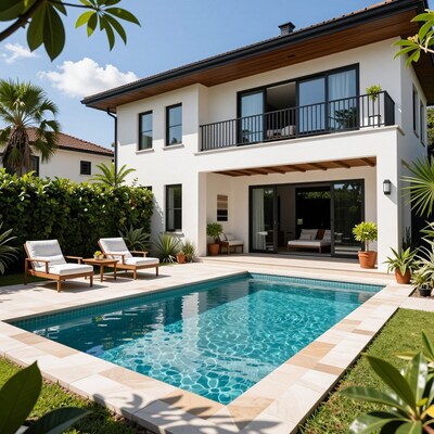 Modern villa with pool
