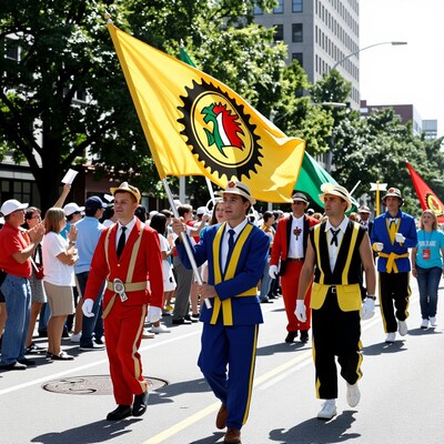 Italian Parade Flag Bearers