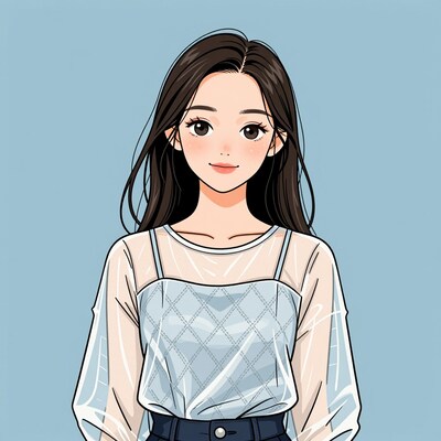 Anime girl portrait