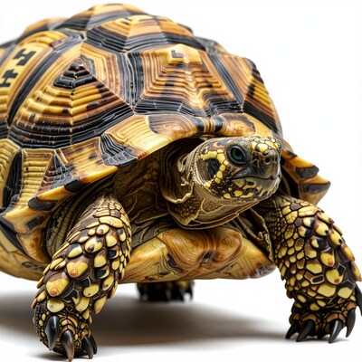 Radiated Tortoise Closeup