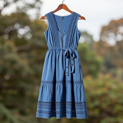 Blue Sleeveless Dress