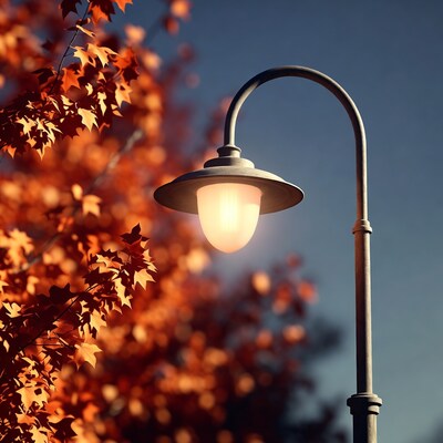 Autumn Street Lamp