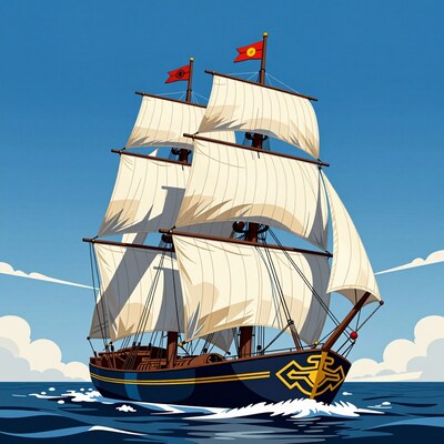 Tall Ship Sailing