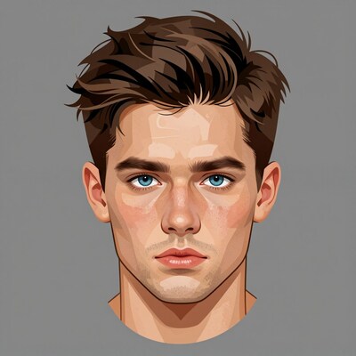 Handsome young man portrait