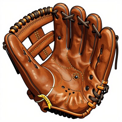 Baseball Glove Illustration