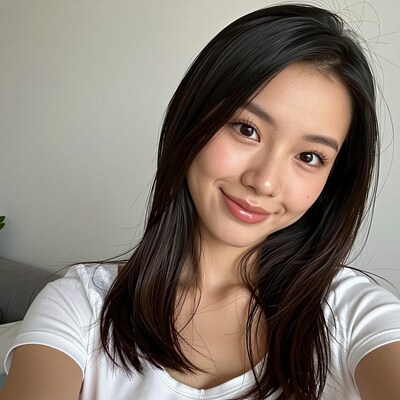 Young Asian Woman Selfie
