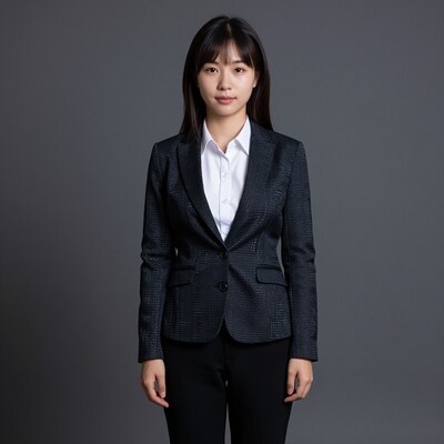 Young Asian woman in business suit