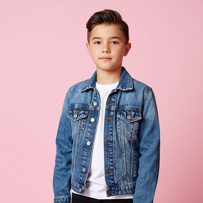 Boy in denim jacket