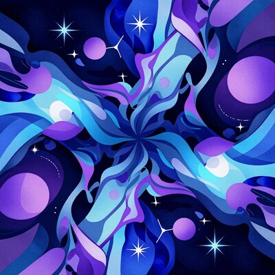 Cosmic Nebula Swirl