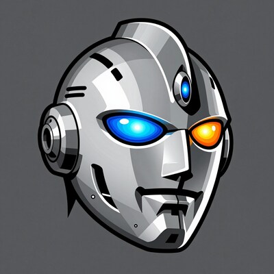 Robot Head Illustration