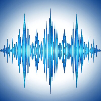 Blue Sound Wave