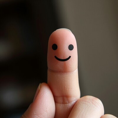 Smiley Face Finger