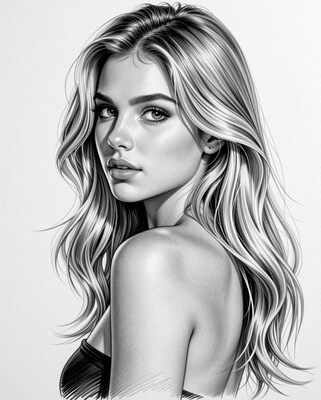 Blonde Woman Portrait