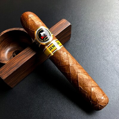 Cuban Cigar on Wooden Ashtray