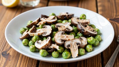 Mushroom Brussels Sprouts Salad