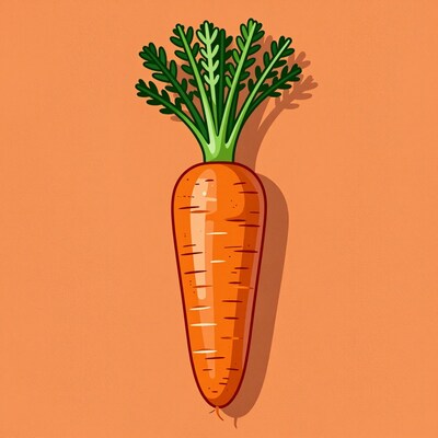 Cartoon Carrot Illustration