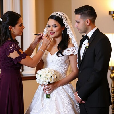 Bride Makeup Touch-Up Wedding Day
