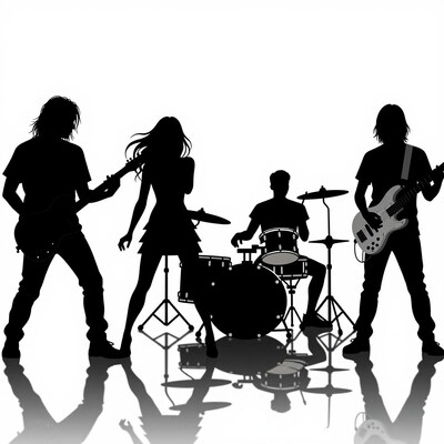 Rock Band Silhouettes
