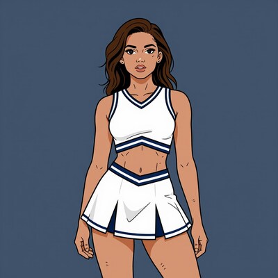 Cheerleader Woman