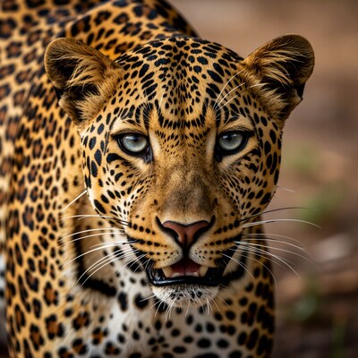 Leopard Close-Up Portrait
