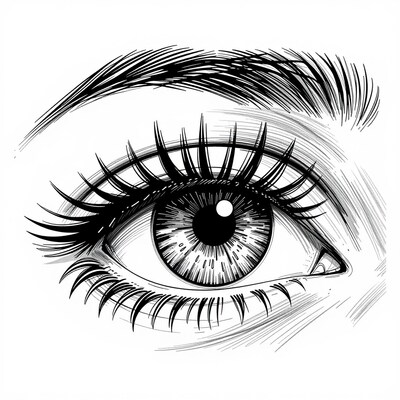 Detailed Eye Illustration