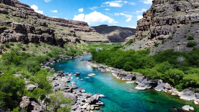 Turquoise River in Canyon