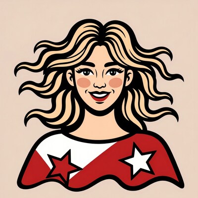 Blonde Superhero Woman