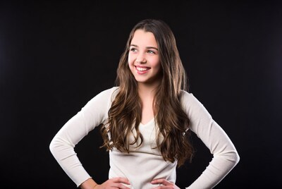 Smiling teenage girl portrait