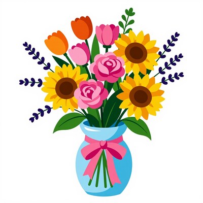 Colorful Flower Bouquet