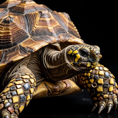 Radiated Tortoise Close-Up